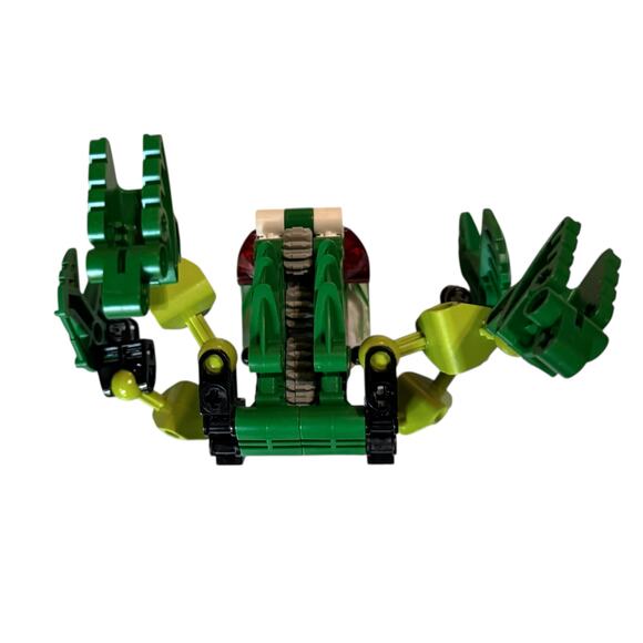 Vintage LEGO BIONICLE Lehvak Green Red 8564 Set with Canister Complete Set - Picture 6 of 13